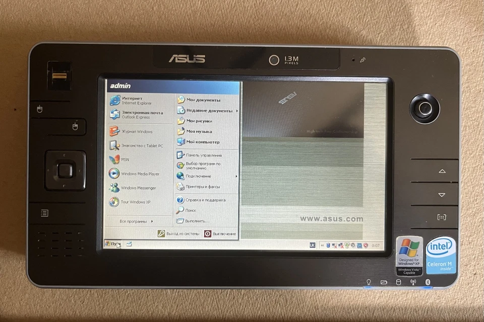 ASUS R2H Ultra Mobile PC Tablet Windows XP Vista Handheld Computer UMPC PDA - Image 2 of 4