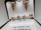 Messina Italia Cufflinks & 4 Knot Studs & Silver & Gold Tone Original  Box — photo 8