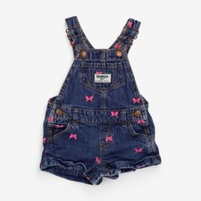Osh Kosh, Shortie Dungarees Pink Butterflies, 3-6 Months 8C4771957721/1