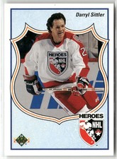 1990-91 UPPER DECK #504 DARRYL SITTLER TORONTO MAPLE LEAFS