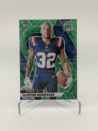 2025 Panini Mosaic - Variations TreVeyon Henderson #278 Green Mosaic Prizm RC