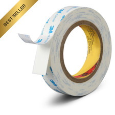 Heavy Duty Double Sided Tape 1in x 16.5ft Wall Picture Hanging Mounting Strips