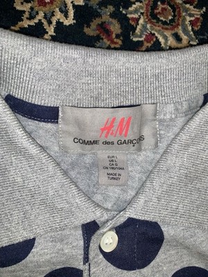 Vintage Comme des Garcons x H&M CDG Soft Cotton Polo Collared