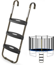Trampoline Ladder, 3-Step Trampoline Steps with Horizontal Wide Steps, Skid-Proo