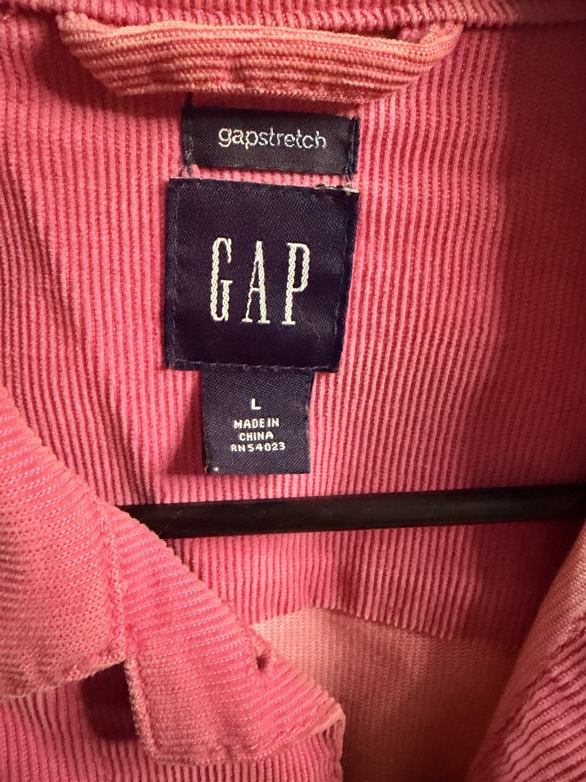 Gap Pink Collared Button Pocket Short Basic Jacke… - image 3