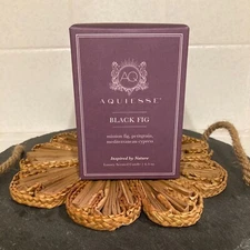 NEW Aquiesse Black Fig Luxury Scented Candle 6.5 oz NEW IN BOX!