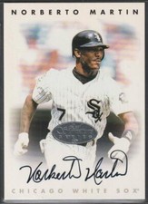 198, 1996 Foglia Firma, Autografo Originale di Norberto Martin, White Sox