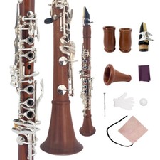 New CLARINET Rosewood Eb Key Nice Sound Silver Plated Clarinet