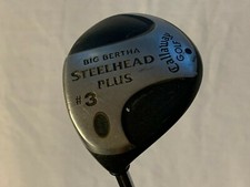 LH Callaway Big Bertha Steelhead Plus 3 Wood Golf Club Steel Shaft 42.5 Length