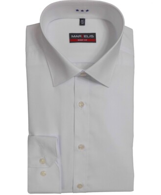 3 Stück Marvelis Hemd Body Fit weiss 6799.69.00 extra langer Arm 69 cm