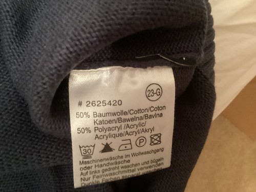Lerros Germany Mens Heavy Knit zipped neck Pullover 2XL - Picture 4 of 6