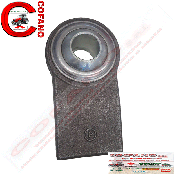 Supporto rotula piatto a saldare fianchi dritti foro Ø 28.4 mm cat. 2