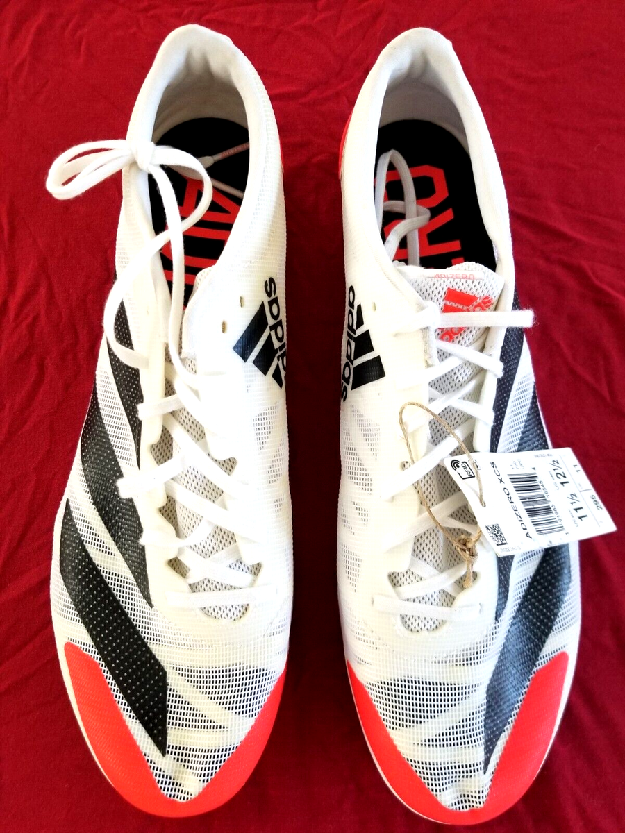 NWT ADIDAS ADIZIRO XCS MEN WOMEN CROSS COUNTRY WHITE RED BLACK