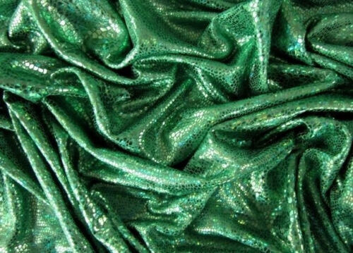 MAGLIA PELLICOLA rettile ologramma tessuto scintillante elastica verde euro 15,98/m - Foto 1 di 1