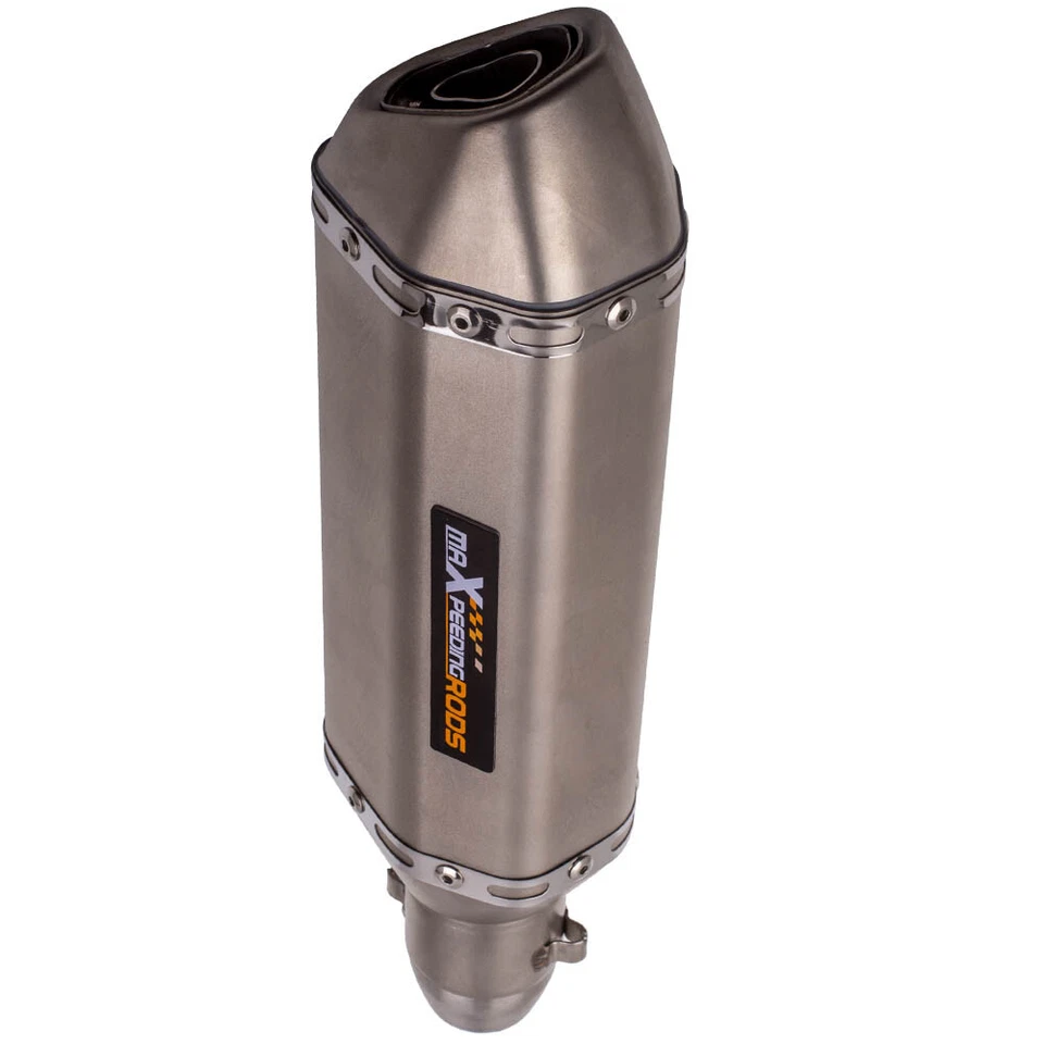 38-51mm Universal Motorcycle Exhaust Muffler Silencers Pipe w/ DB Killer@WPUR - Image 3 of 4