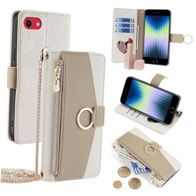 Wallet Case with iPhone 7/iPhone 8/iPhone SE 2020/iPhone SE 2022 White