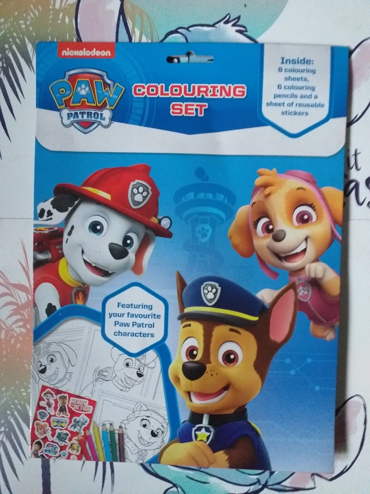 PAW PATROL COLOURING SET
