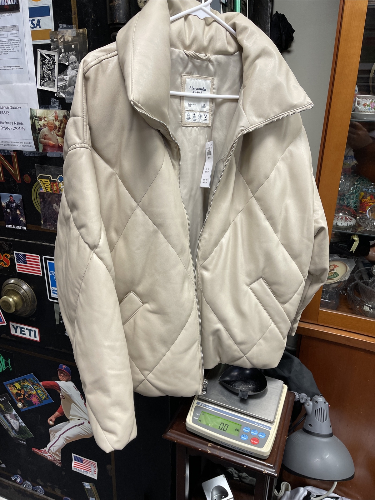 Fitch Vegan Leather Mini Puffer 