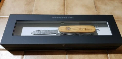 Victorinox Collectible Modern Folding Knives Damascus Steel Blade