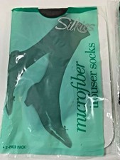 Silkies Microfiber Trouser Socks Six Pair-Regular Made in the USA
