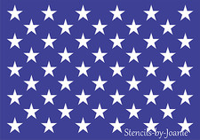 Joanie Stencil 50 Stars for 10.5 x 15 Blue area American Flag Patriotic DIY Sign