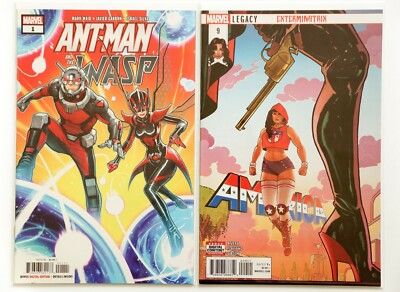 Ant-Man and the Wasp #1A & America #9 Comic Book Lot (2018 Marvel