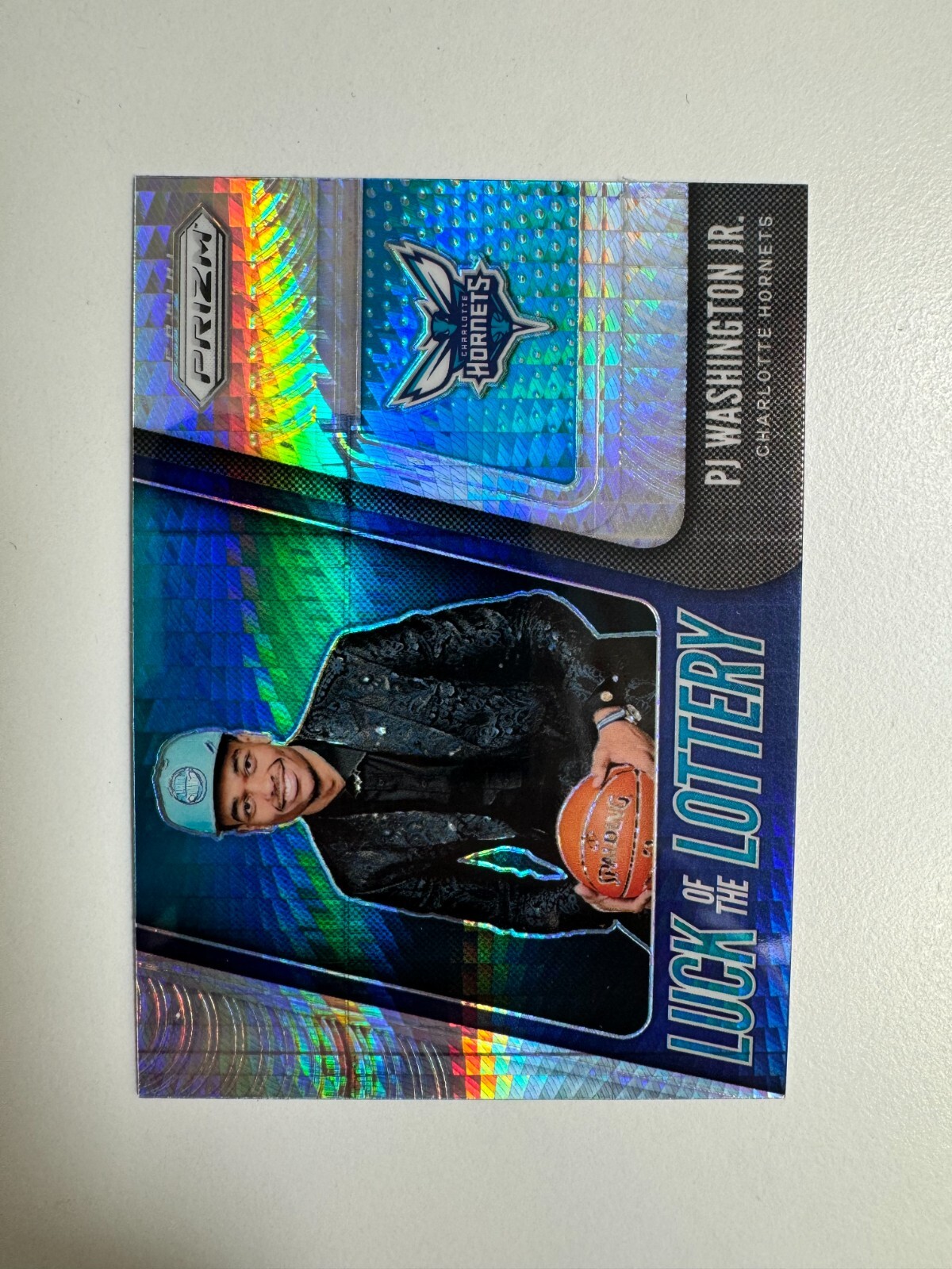 2019-20 Panini Prizm Luck of the Lottery Hyper PJ Washington Jr #12 Rookie RC
