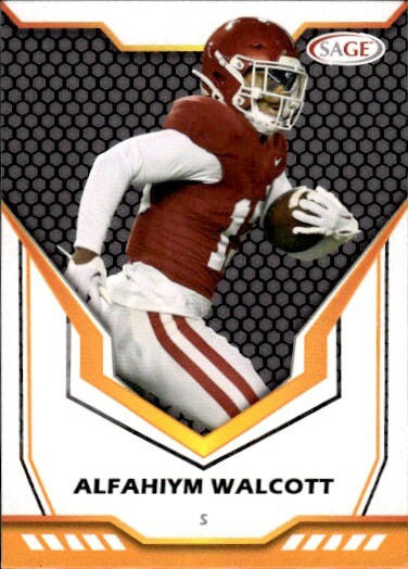 2024 SAGE HIT #179 Alfahiym Walcott Rookie Card