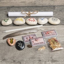 GOD, GODDESS & ELEMENT (Earth, Air, Fire, Water, Spirit) Symbols. Travel Altar