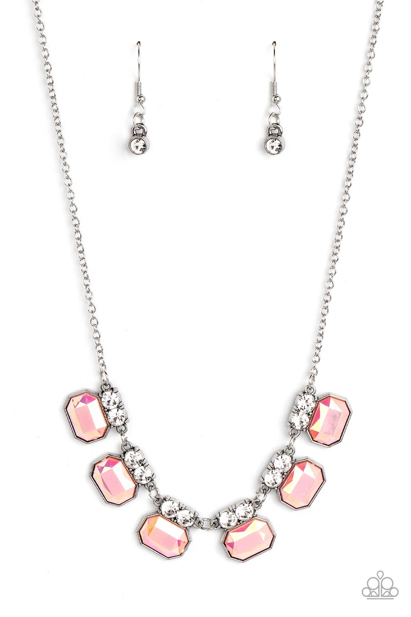 Paparazzi Interstellar Inspiration PINK IRIDESCENT Necklace