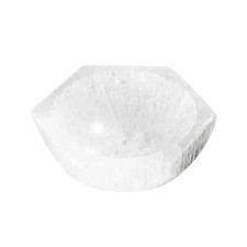 Selenit Schale Hexagon 10x8,5 cm – Schmuck & Heilsteine aufladen