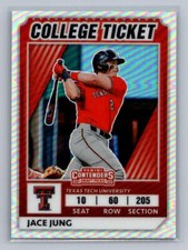 Jace Jung 2022 Panini Elite Extra Edition College Tickets Optic Holo #CTO-5