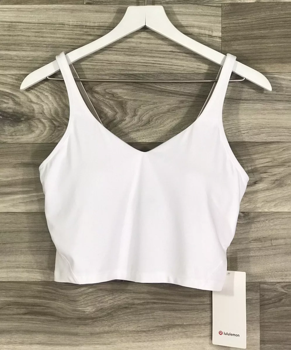 Lululemon Align Tank *Nulu Size 10 A/B cup White WHT 56453