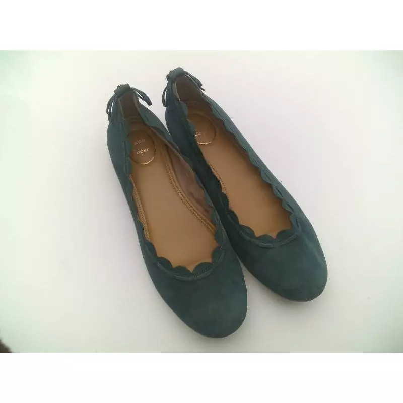 Dark green flats womens hotsell