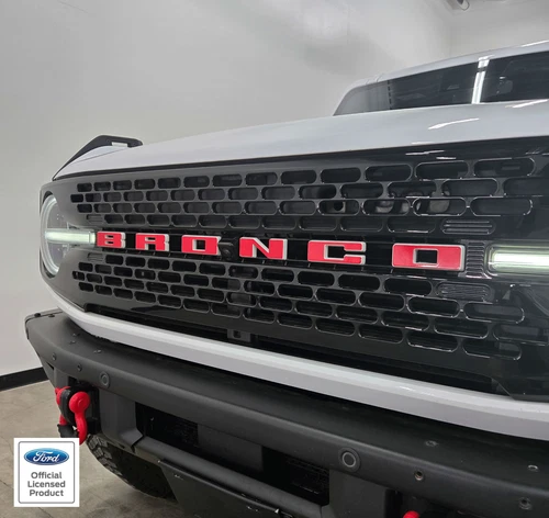 2021-2026 Ford Bronco Grille Letters - Vinyl Decals Graphics Stickers