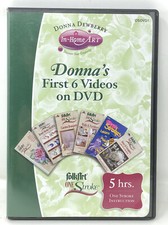 Donna Dewberry Donna's First 6 Videos DVD Folk Art One Stroke   2 Disc RARE OOP