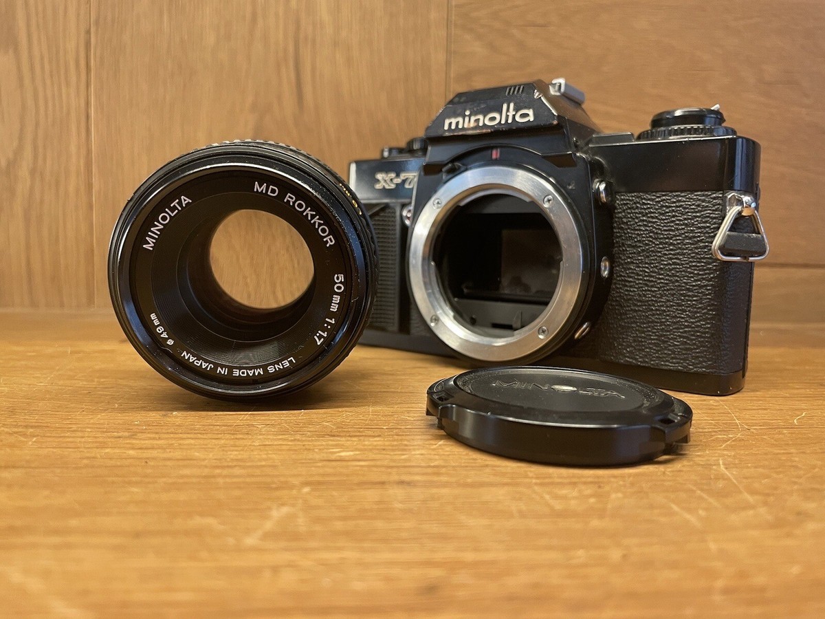 ミノルタ X-7 シルバー MD ROKKOR 50mm F/1.7 Near Mint ++* Minolta MD Rokkor 50mm F/1.7 Standard Lens w/ Bonus