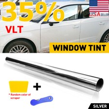 Silver Uncut Roll Window Tint Film 35 Vlt 20 X 10ft Feet Car Home Office Glass Silver Uncut Roll Window Tint Film 35 Vlt 20 X 10ft Feet Car Home Office Glass