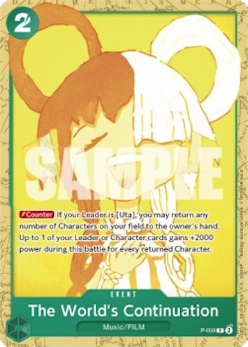 P-059 EN The World's Continuation Uta One Piece Promo Card Game English Version