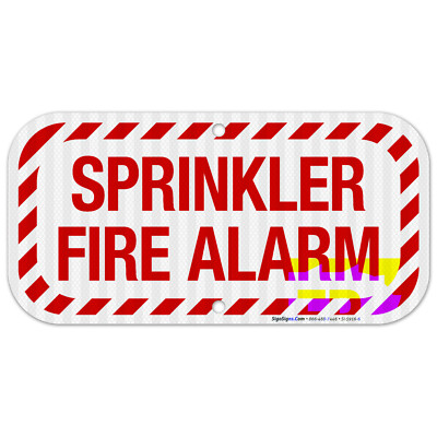 Sprinkler Fire Alarm Sign, Fire Safety Sign, (SI-5916)