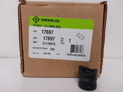 Genuine Greenlee 17697 20.4mm Punch | eBay