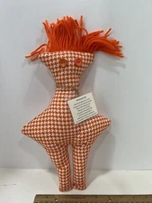 "Dammit Whammit" Doll Handmade, New Stress Relief Frustration Doll 12" Orange