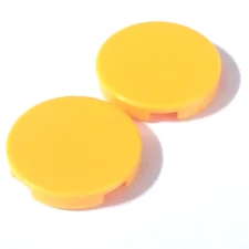 LEGO 2x Bright Light Orange Tile 2x2 Round with Bottom Stud Holder (Part 14769)