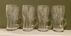 Antique Grapevine Grape Leaf Etch 5 3/16" Handled Glasses Set of 4 — photo 1
