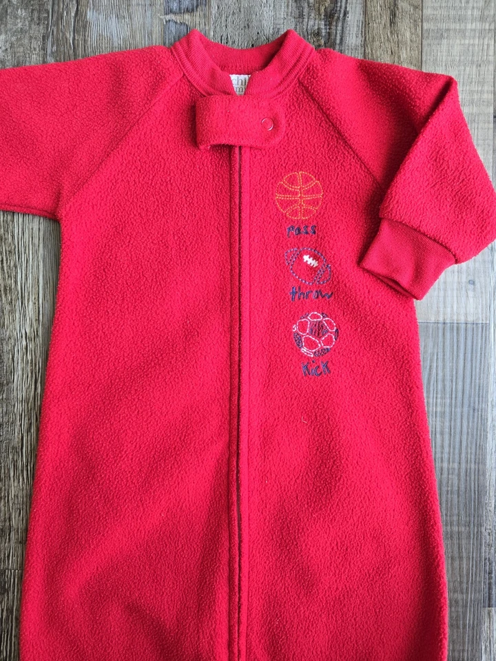 Saco de dormir Carter's polar vintage años 90 manta portátil bebé niño 0-9 m deportes Foto 3 de 4