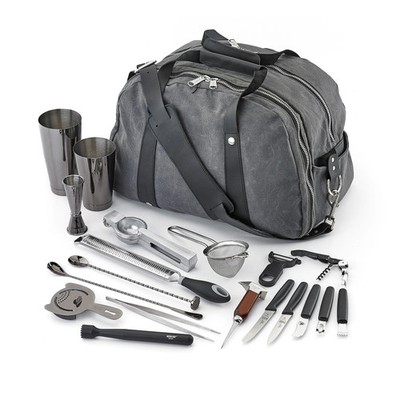 Mercer Culinary Barfly 18-Piece Gun Metal Black Plated MixologyDeluxe II Set