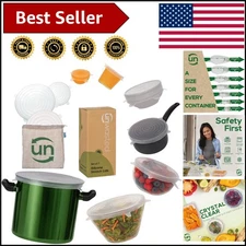 Eco-Friendly Reusable Silicone Lids - 7-Pack Stretch Lids for Fresh Food Storage