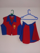 Cheer Leader 2 Piece Fancy Dress Outfit Great Condition