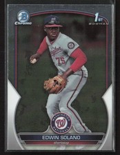 2023 Bowman Chrome #BCP-169 Edwin Solano Prospects
