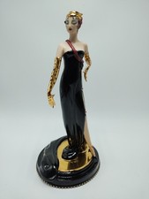 House of Erte “UNTAMED BEAUTY” Limited Edition Porcelain Figurine Franklin Mint